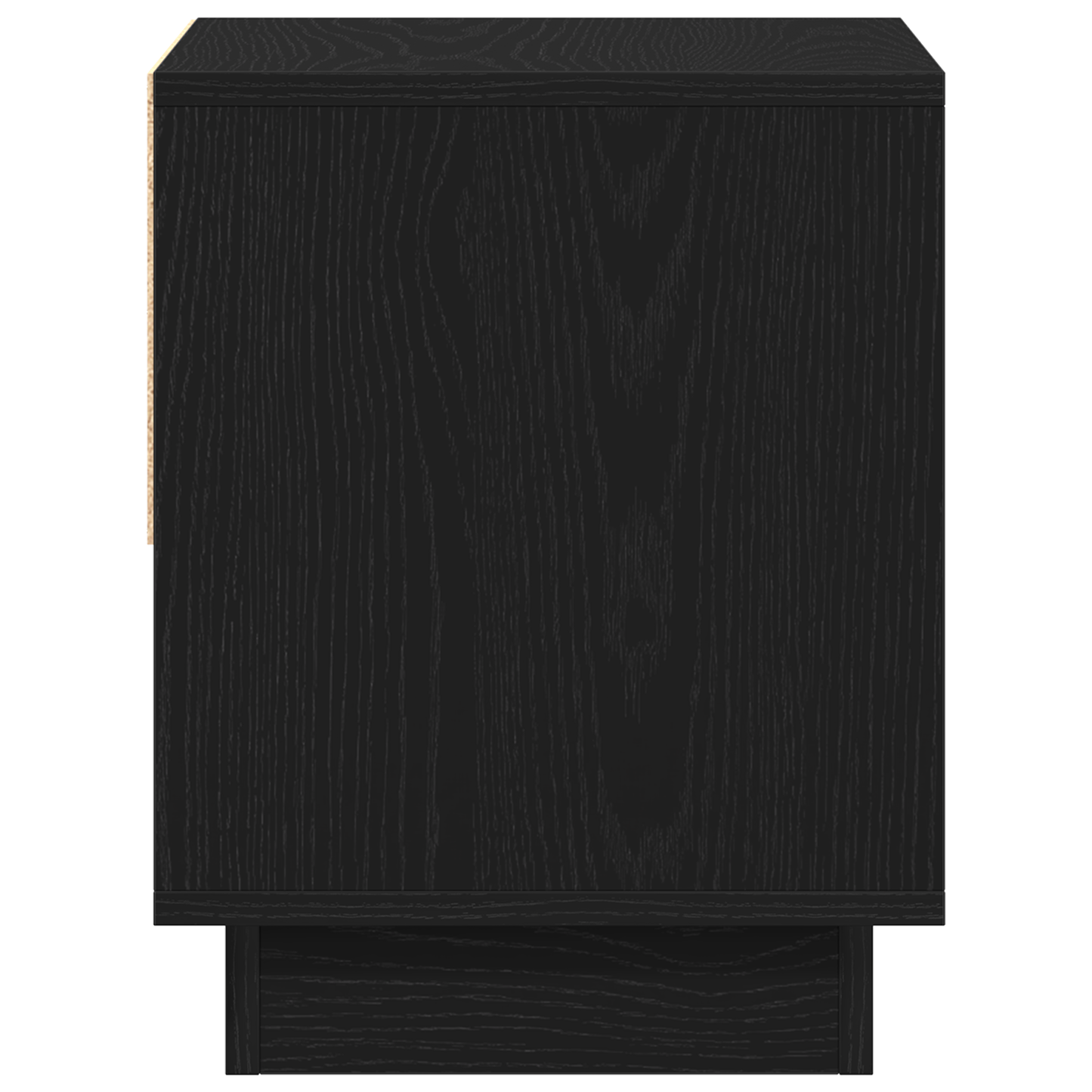 Sengebord Sort Eg 45X34X48 Cm Konstrueret Træ
