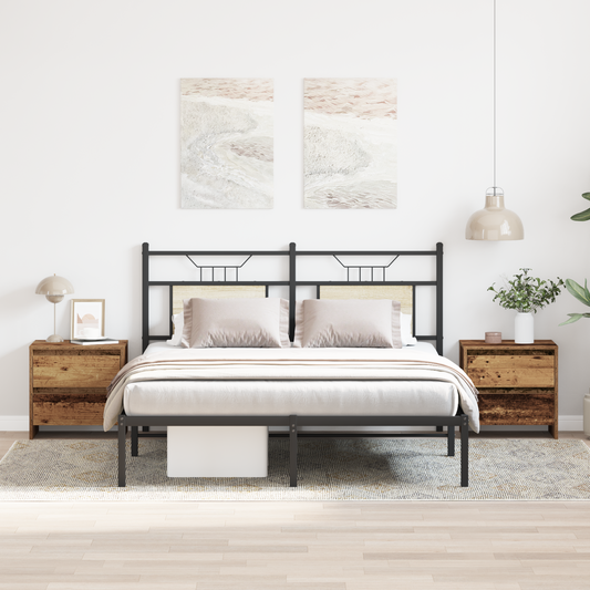 Sengebord 2 Stk Gammelt Træ 45X34X44,5 Cm Konstrueret Træ