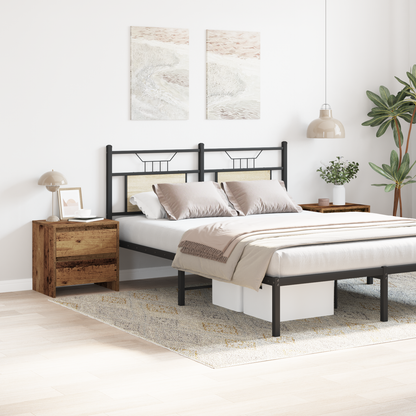 Sengebord 2 Stk Gammelt Træ 45X34X44,5 Cm Konstrueret Træ
