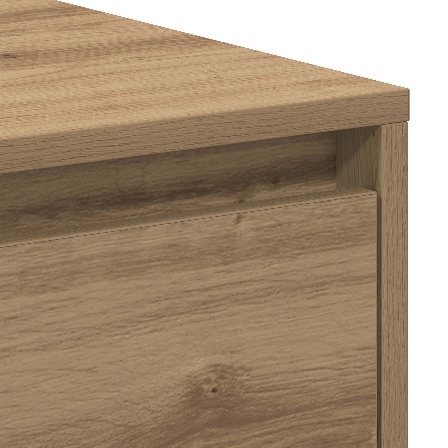 Sengebord 2 Stk Artisan Eg 45X34X44,5 Cm Konstrueret Træ