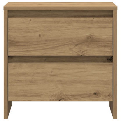 Sengebord 2 Stk Artisan Eg 45X34X44,5 Cm Konstrueret Træ