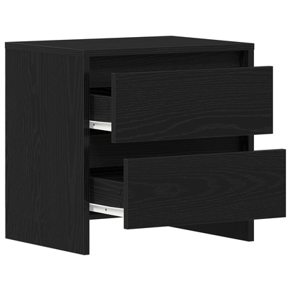 Natbord Sort Eg 45X34X44,5 Cm Konstrueret Træ