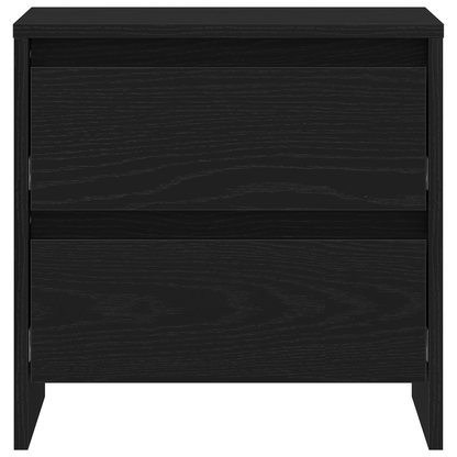 Natbord Sort Eg 45X34X44,5 Cm Konstrueret Træ