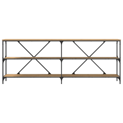 Konsolbord Artisan Eg 200X30X75 Cm Presset Træ & Stål