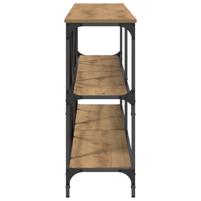 Konsolbord Artisan Eg 200X30X75 Cm Presset Træ & Stål