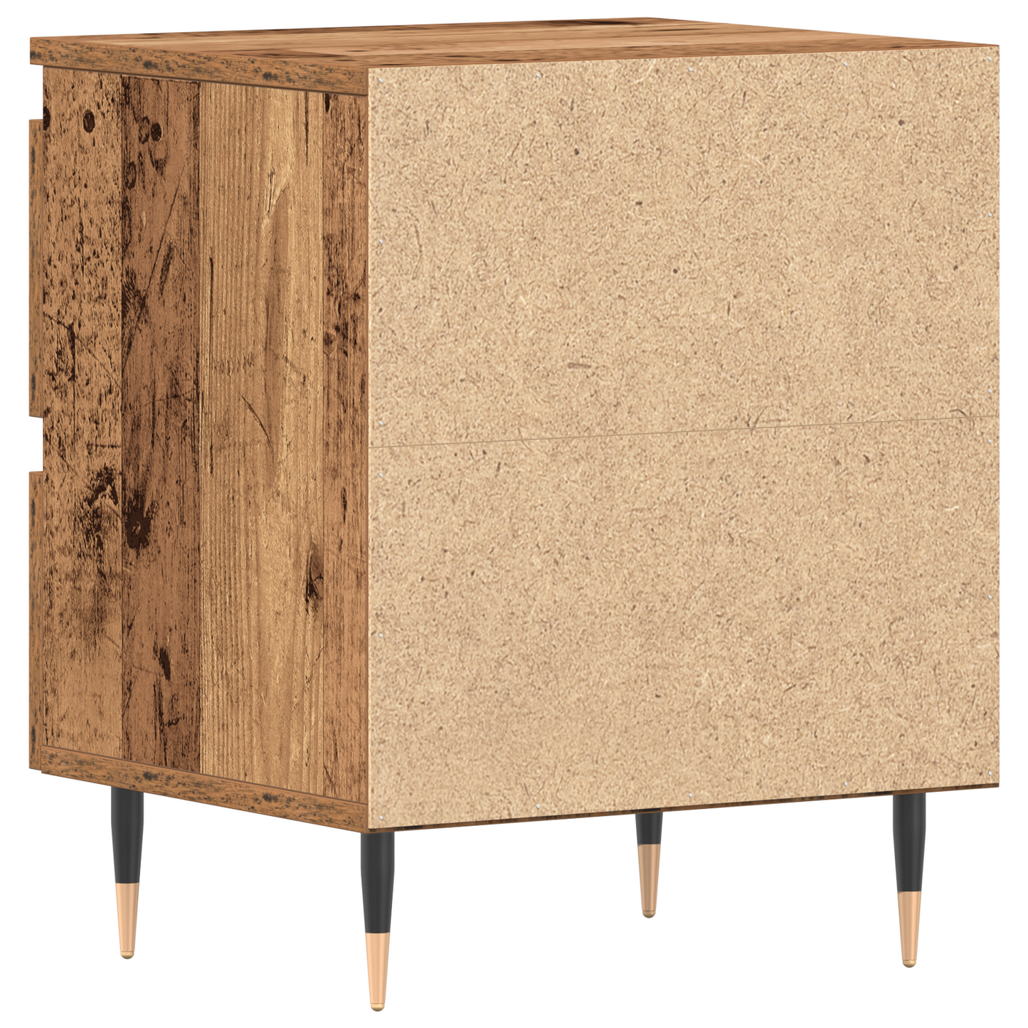 Sengeborde 2 Stk. Gammelt Træ 40X35X50 Cm Ingeniørtræ
