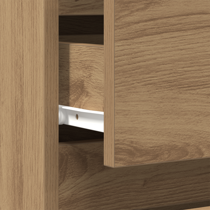 Sengeborde 2 Stk Artisan Eg 40X35X50 Cm Konstrueret Træ