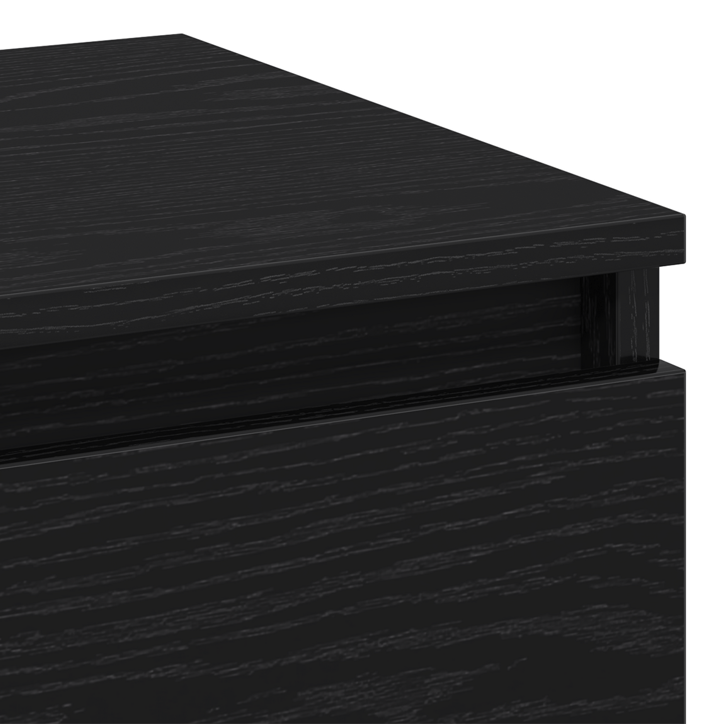 Natskabe 2 Stk Sort Eg 40X35X50 Cm Ingeniørtræ