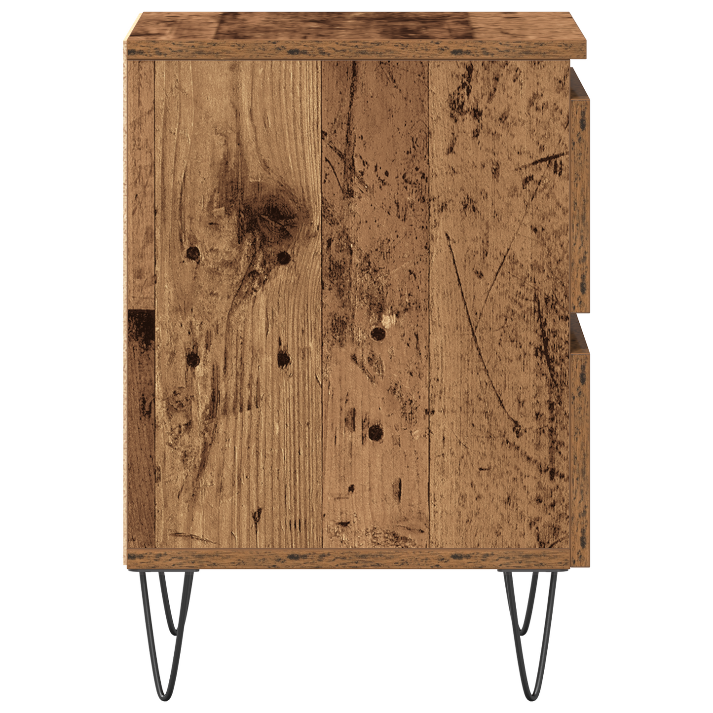 Sengebord Gammel Træ 40X35X50 Cm Ingeniørtræ