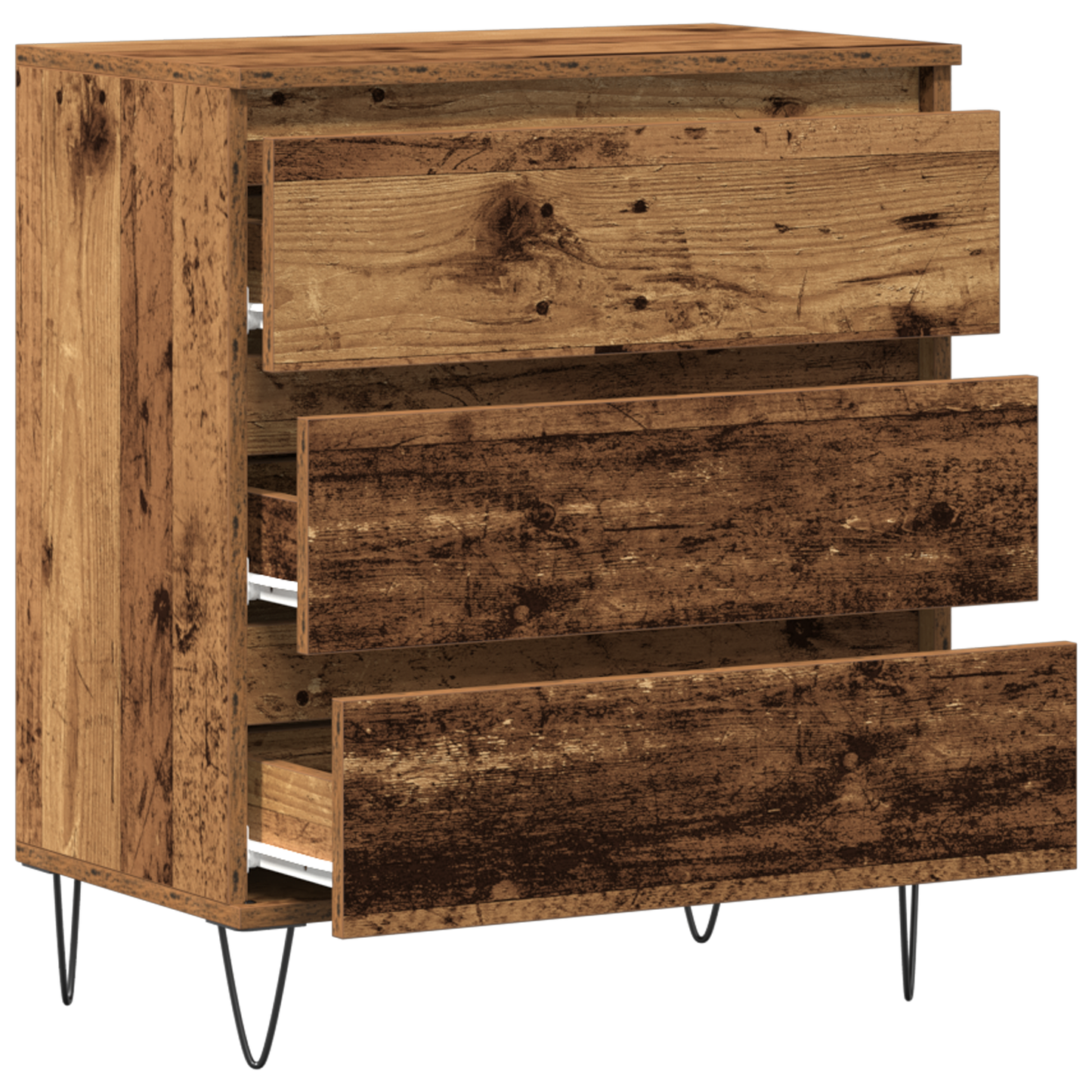 Sideboard Gammelt Træ 60 X 35 X 70 Cm Konstrueret Træ