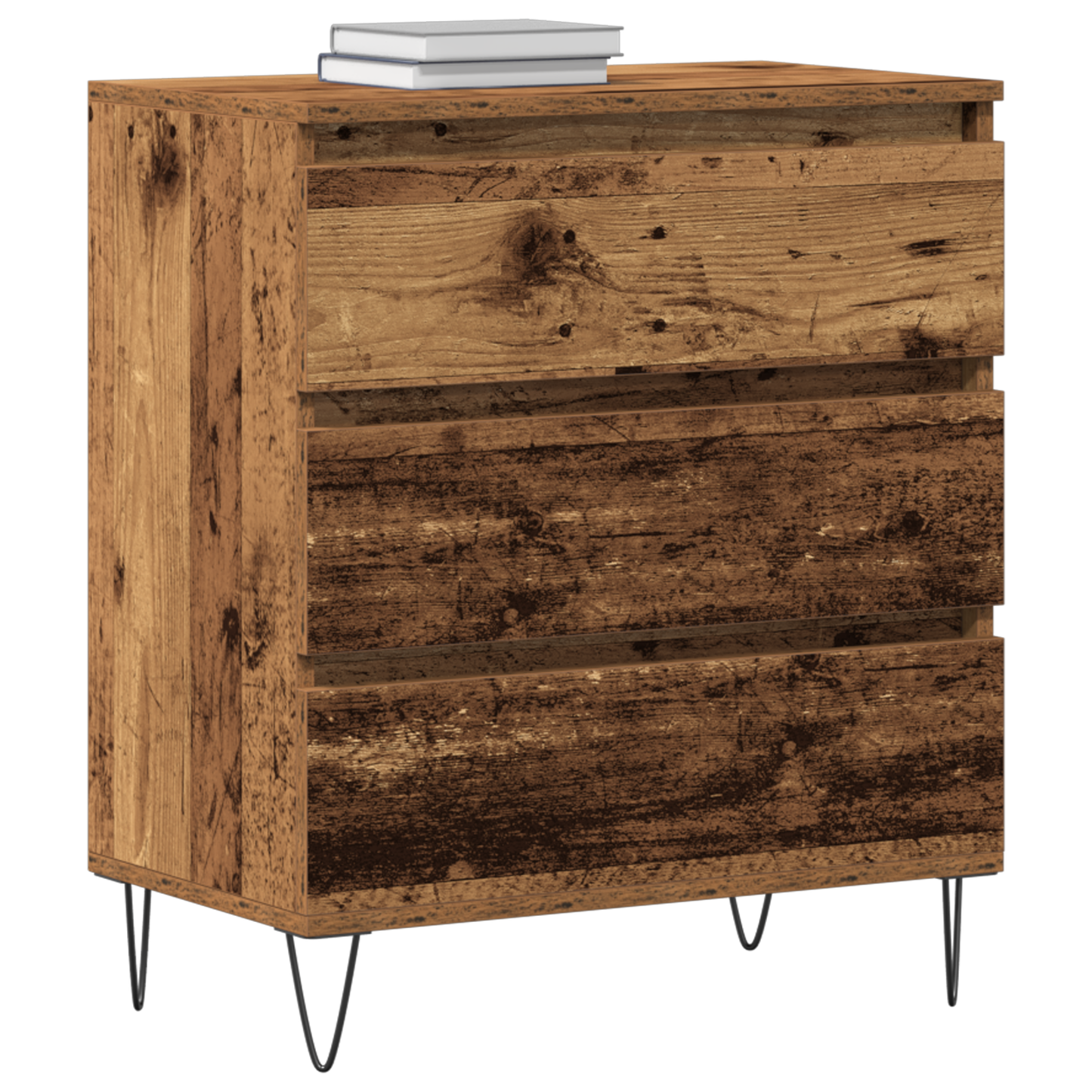 Sideboard Gammelt Træ 60 X 35 X 70 Cm Konstrueret Træ