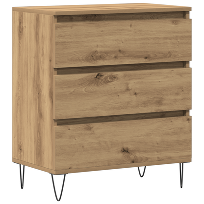 Sideboard Med Skuffe Artisan Eg 60 X 35 X 70 Cm Konstrueret Træ