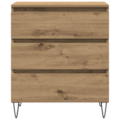 Sideboard Med Skuffe Artisan Eg 60 X 35 X 70 Cm Konstrueret Træ