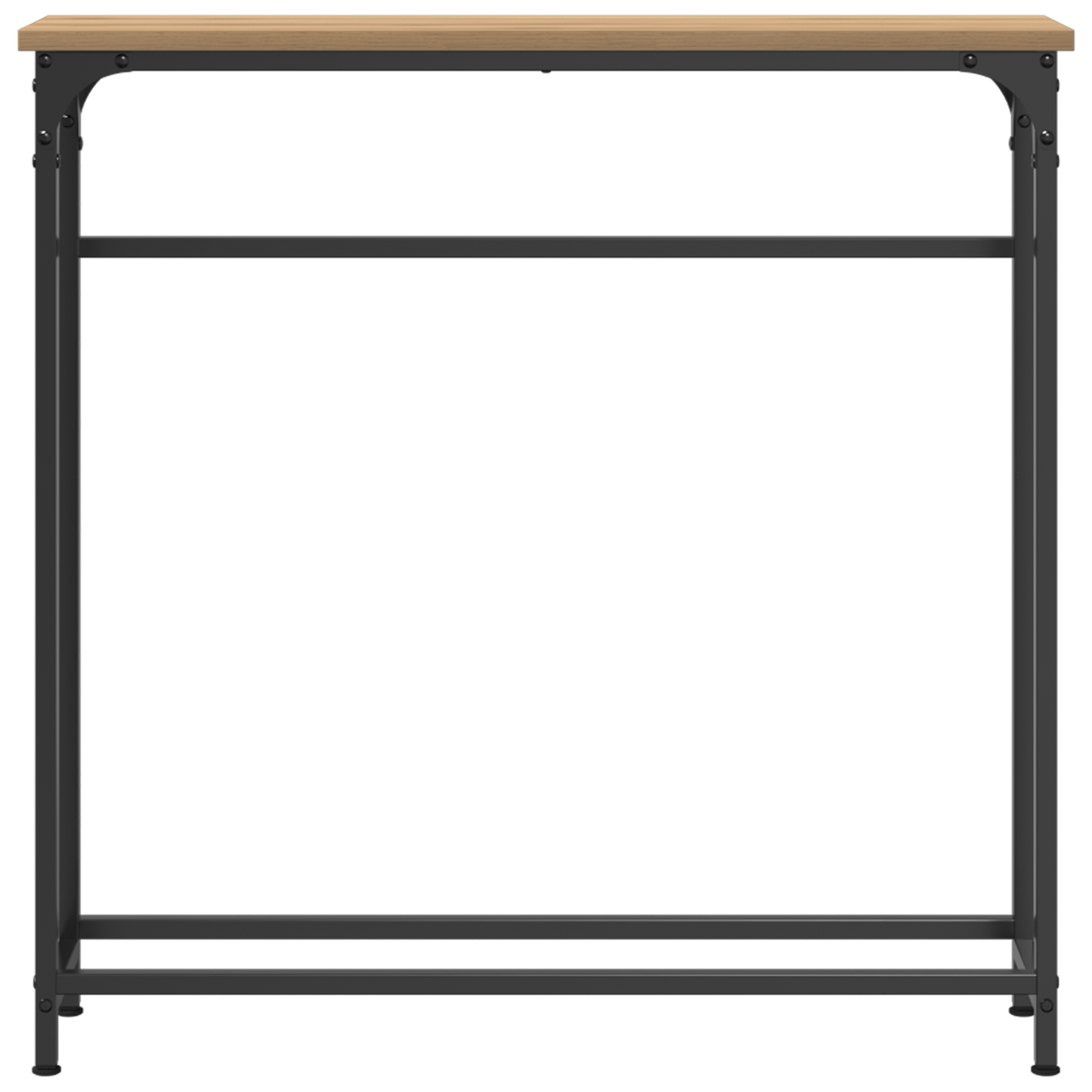 Konsolbord Artisan Eg 75X19,5X75 Cm Konstrueret Træ & Stål