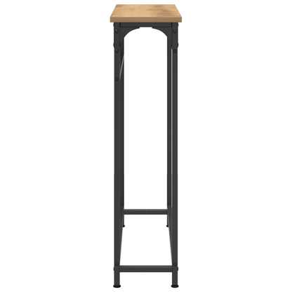 Konsolbord Artisan Eg 75X19,5X75 Cm Konstrueret Træ & Stål