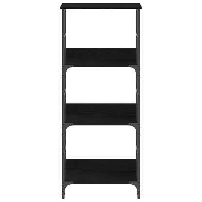 Bogreol Sort Eg 50 X 33 X 117.5 Cm Konstrueret Træ