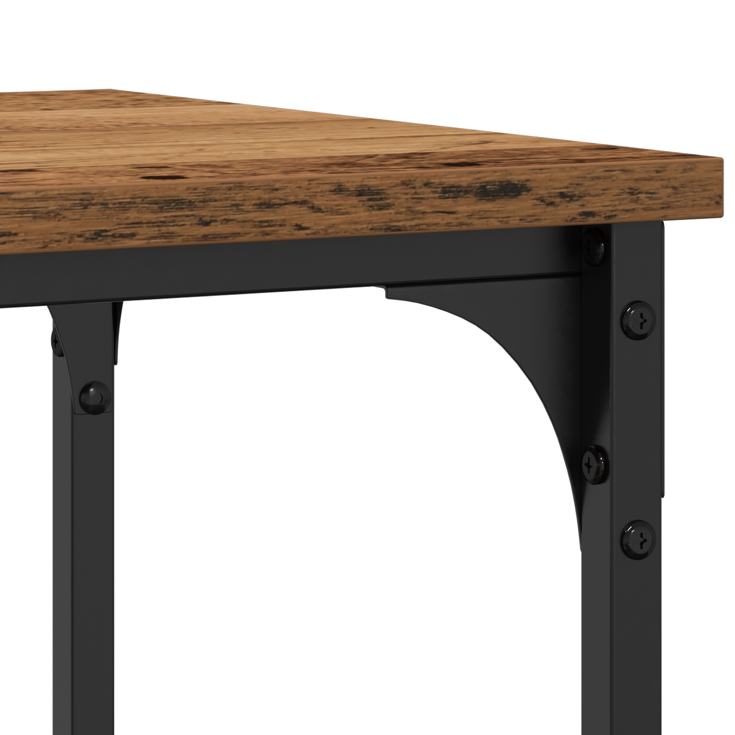 Konsolbord Gammelt Træ 100X35X75 Cm Ingeniørtræ Og Stål