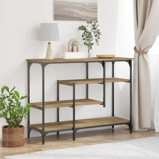 Konsolbord Artisan Eg 100X35X75 Cm Ingeniørtræ & Stål