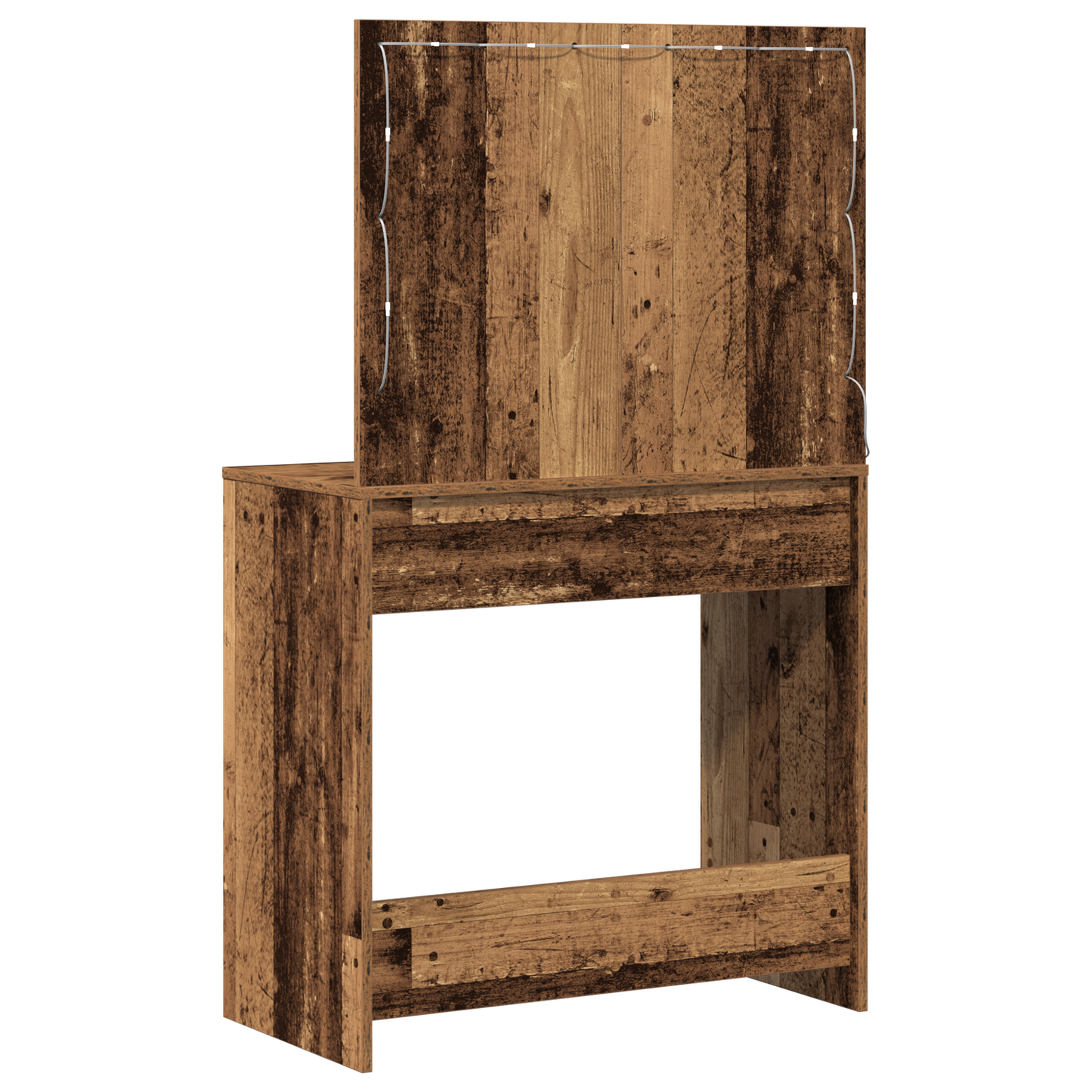 Make-Up Bord Gammelt Træ 78.5 X 41 X 135 Cm Konstrueret Træ