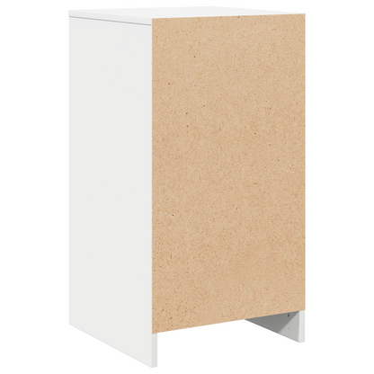 Sideboard Med Skuffe Hvid 40 X 41 X 75 Cm Konstrueret Træ