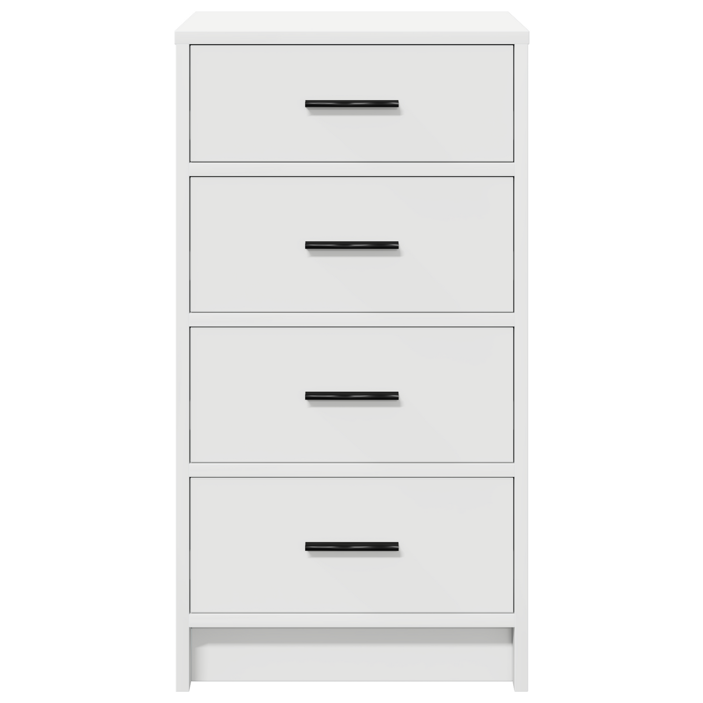 Sideboard Med Skuffe Hvid 40 X 41 X 75 Cm Konstrueret Træ