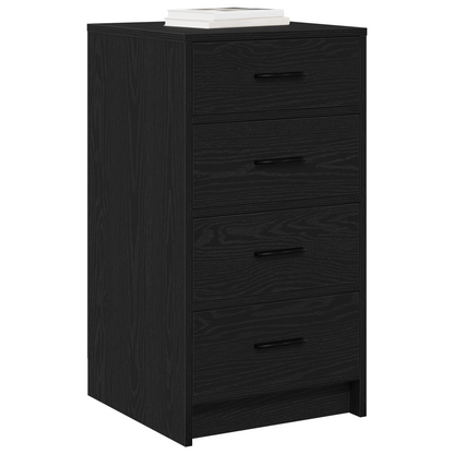 Skænk Sort Eg 40X41X75 Cm Konstrueret Træ