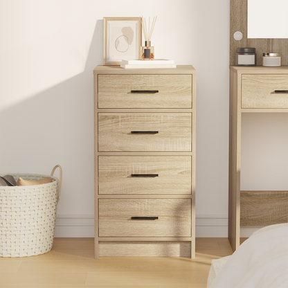 Sideboard Med Skuffe Sonoma-Eg 40 X 41 X 75 Cm Konstrueret Træ