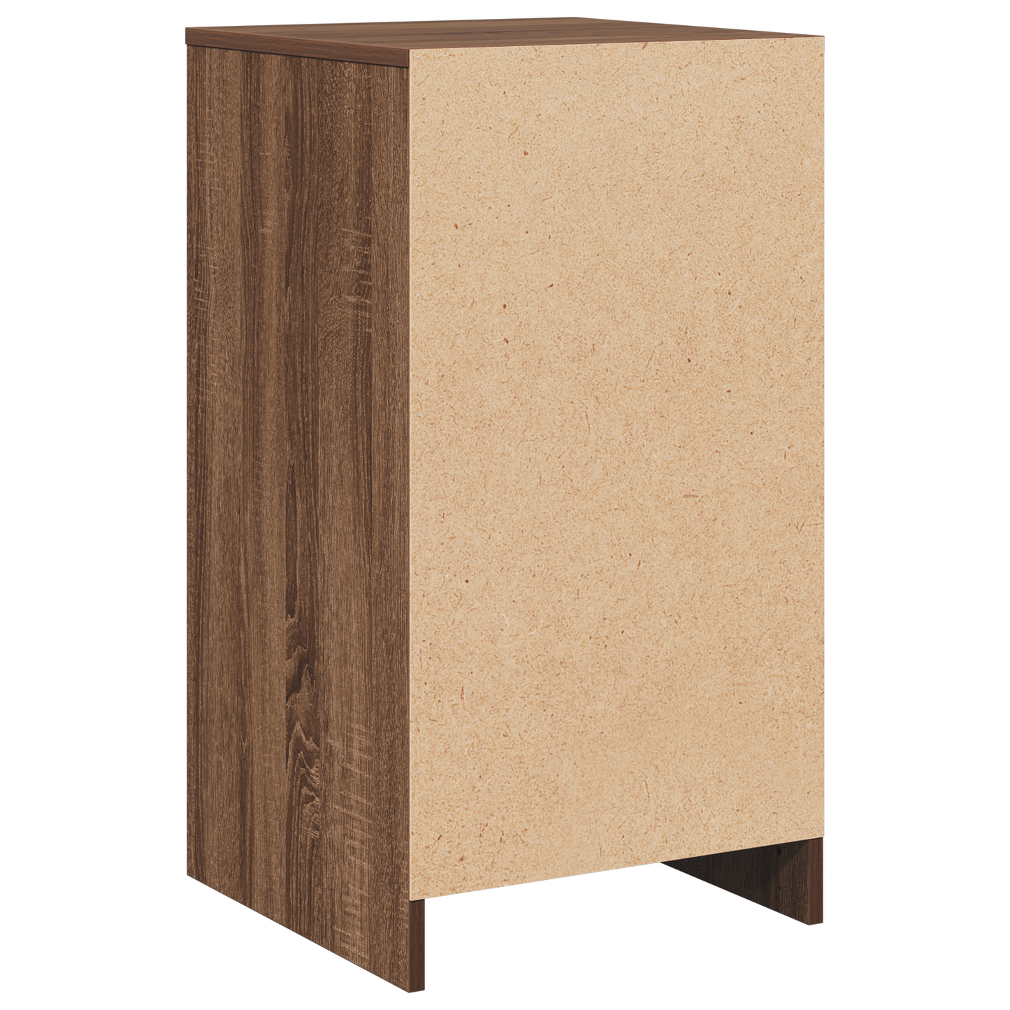 Sideboard Med Skuffe Brun Eg 40 X 41 X 75 Cm Konstrueret Træ