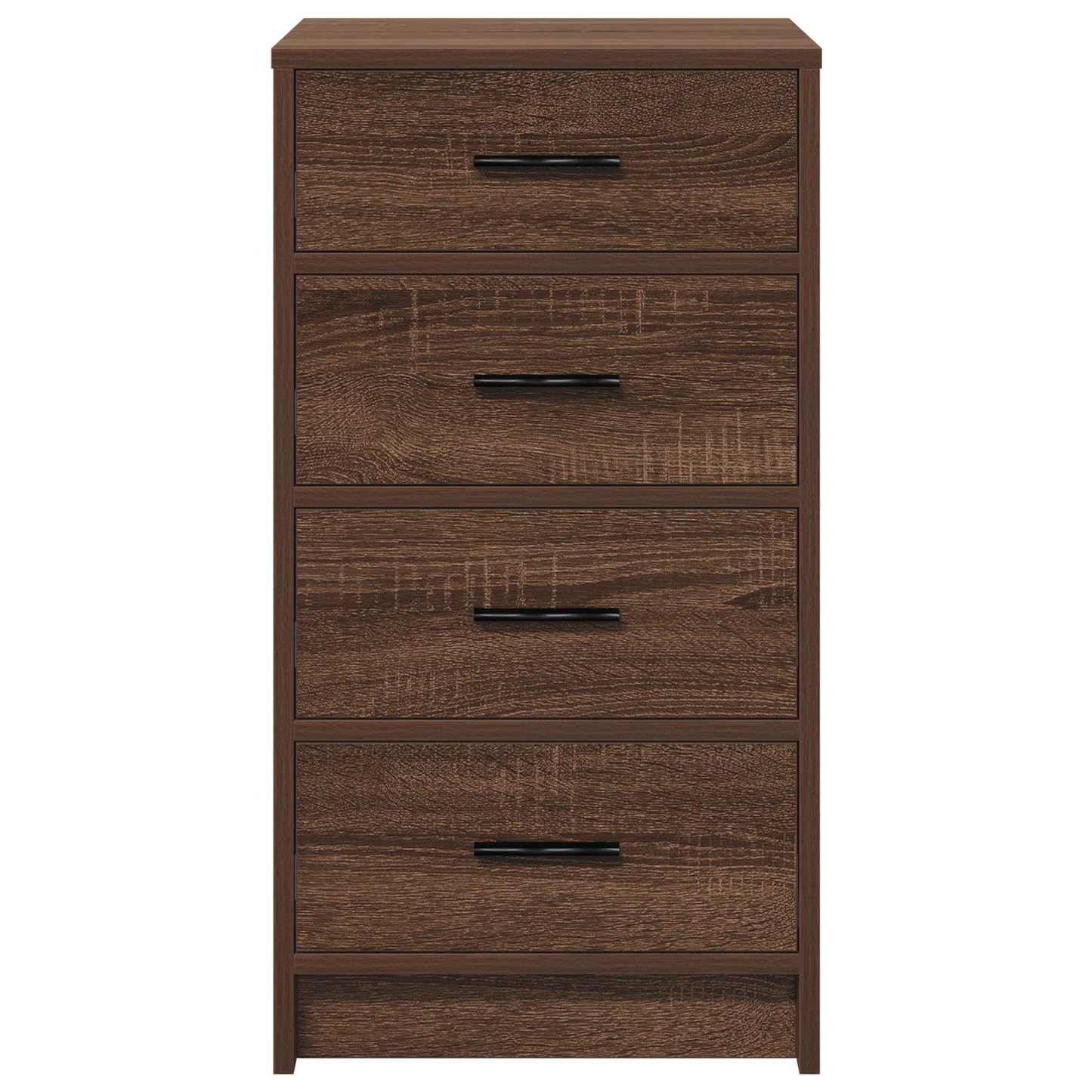 Sideboard Med Skuffe Brun Eg 40 X 41 X 75 Cm Konstrueret Træ