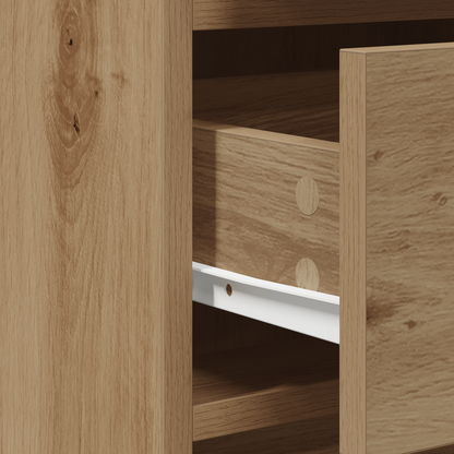 Sideboard Med Skuffe Artisan Eg 40 X 41 X 75 Cm Konstrueret Træ