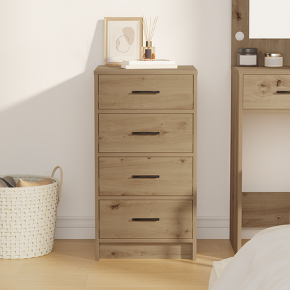 Sideboard Med Skuffe Artisan Eg 40 X 41 X 75 Cm Konstrueret Træ