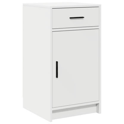 Sideboard Med Skuffe Hvid 40 X 40.5 X 75 Cm Konstrueret Træ