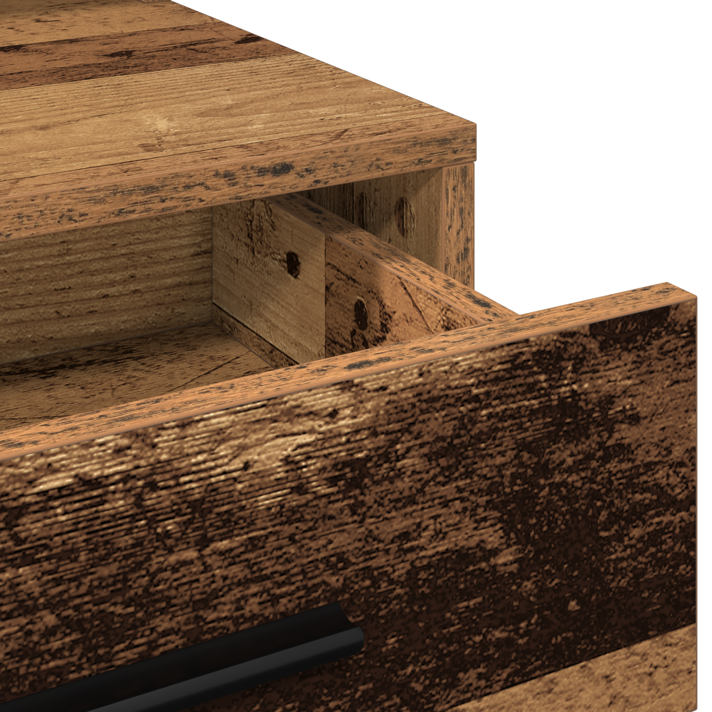 Makeupbord Gammelt Træ 79 X 41 X 135 Cm Konstrueret Træ