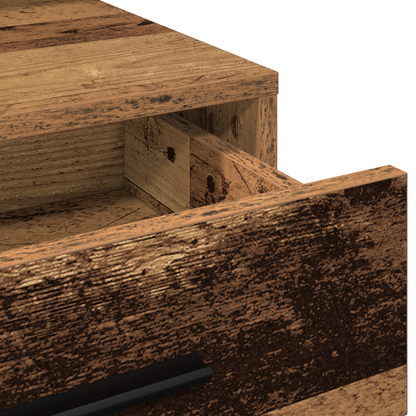 Makeupbord Gammelt Træ 79 X 41 X 135 Cm Konstrueret Træ