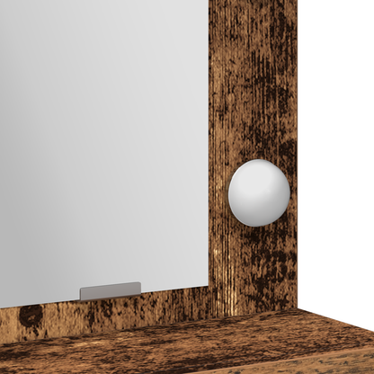 Makeupbord Gammelt Træ 79 X 41 X 135 Cm Konstrueret Træ