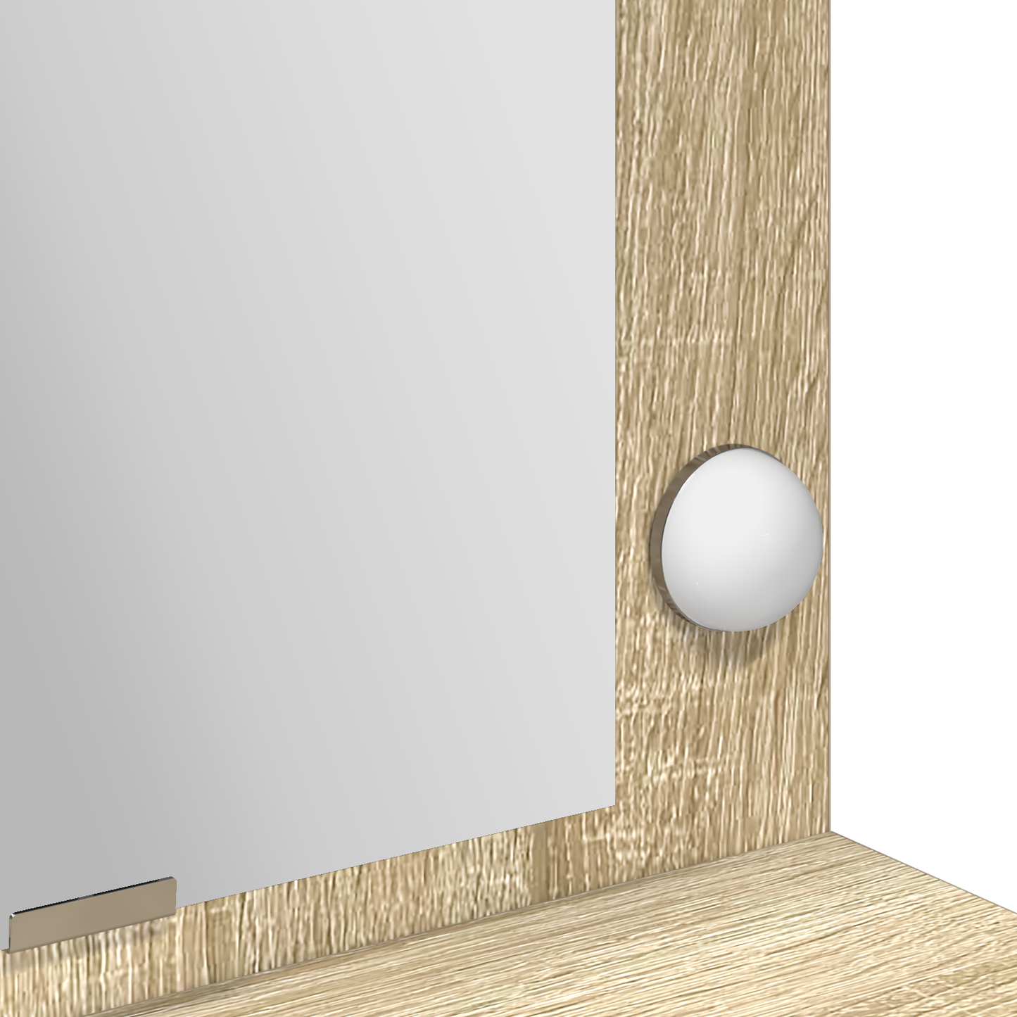 Makeupbord Sonoma-Eg 100 X 41 X 135 Cm Konstrueret Træ