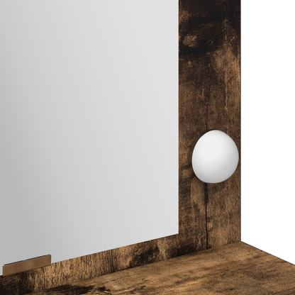 Makeupbord Med Hylde Røget Eg 100 X 41 X 135 Cm Konstrueret Træ