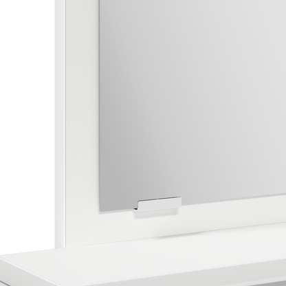 Make-Up Bord Med Skuffer - Hvid - 50X41X140 Cm