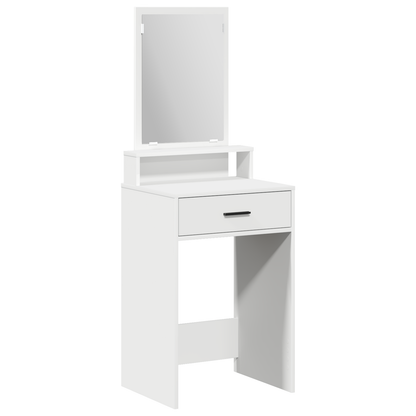 Make-Up Bord Med Skuffer - Hvid - 50X41X140 Cm