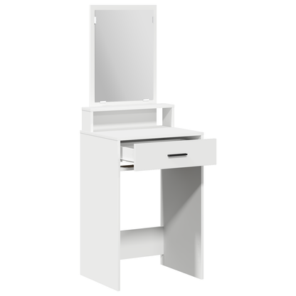 Make-Up Bord Med Skuffer - Hvid - 50X41X140 Cm