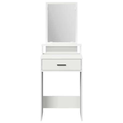 Make-Up Bord Med Skuffer - Hvid - 50X41X140 Cm