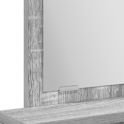 Dressingbord Grå Sonoma-Eg 50 X 41 X 140 Cm Konstrueret Træ