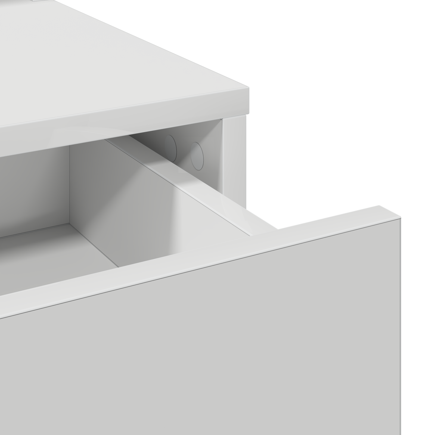 Dressingbord Med Skuffe Hvid 79 X 41 X 140 Cm Konstrueret Træ