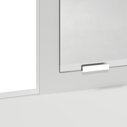 Dressingbord Med Skuffe Hvid 79 X 41 X 140 Cm Konstrueret Træ