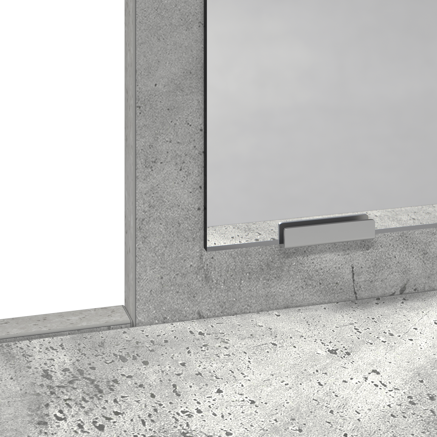 Dressingbord Betongrå 79 X 41 X 140 Cm Konstrueret Træ