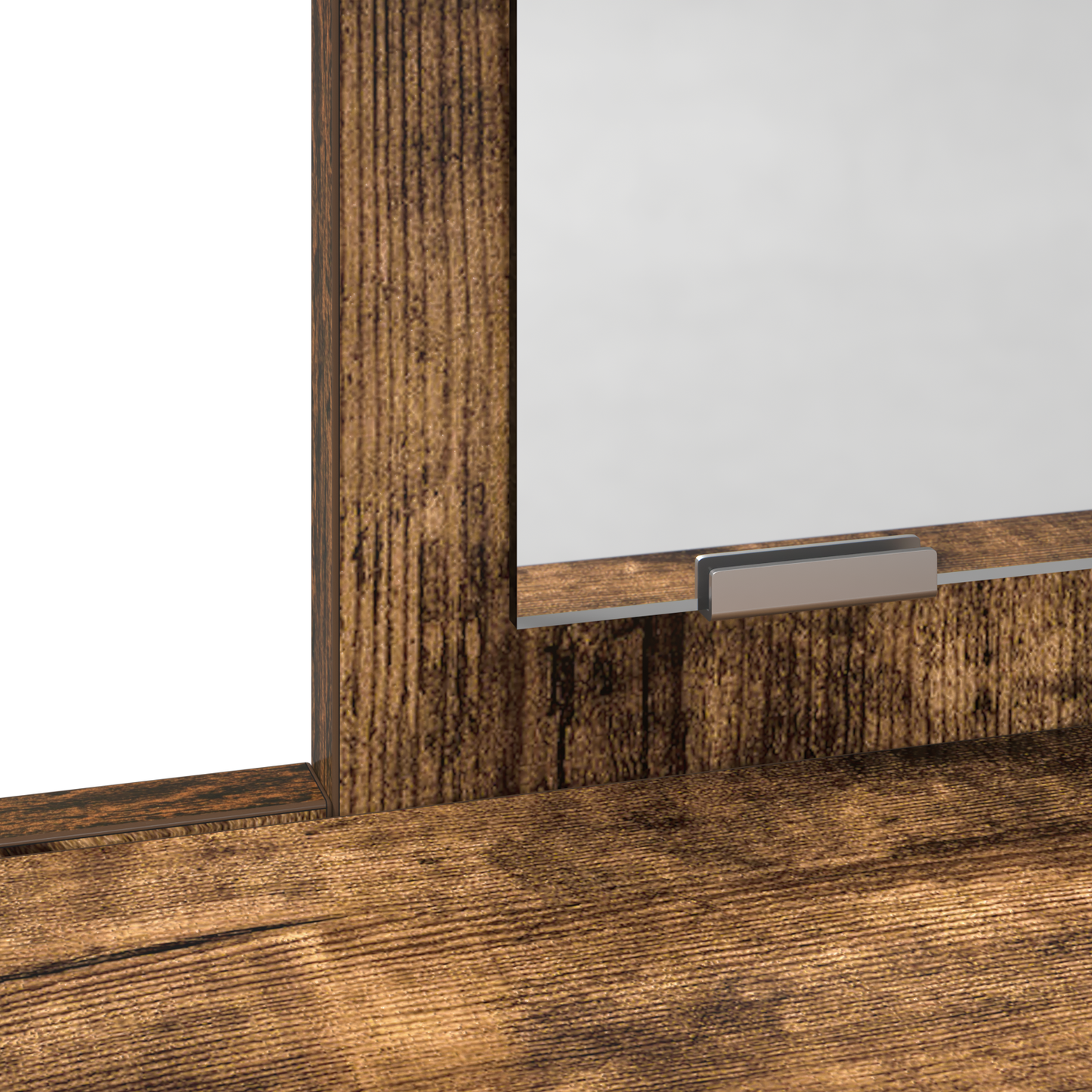 Dressingbord Røget Eg 100 X 41 X 140 Cm Konstrueret Træ