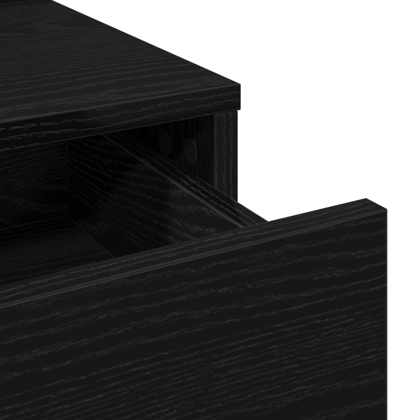 Klædeskab Med Skuffe Sort 50 X 41 X 140 Cm Konstrueret Træ