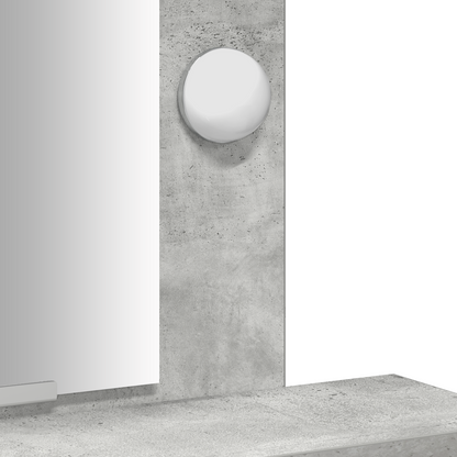 Klædeskab Med Skuffe Grå 50 X 41 X 140 Cm Konstrueret Træ