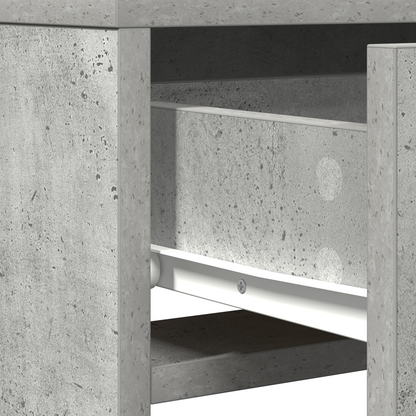 Klædeskab Med Skuffe Grå 50 X 41 X 140 Cm Konstrueret Træ