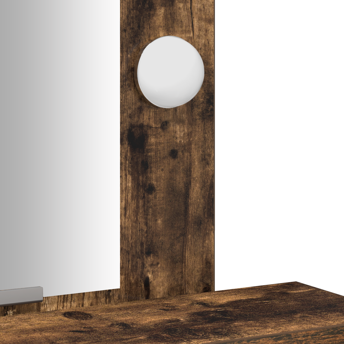 Klædeskab Med Skuffe Brun 50 X 41 X 140 Cm Konstrueret Træ